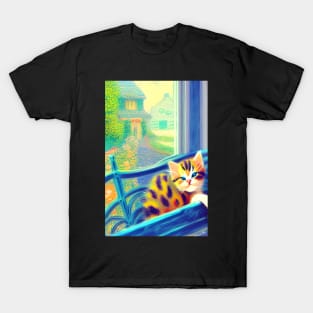 Sleepy Monet Kitty T-Shirt